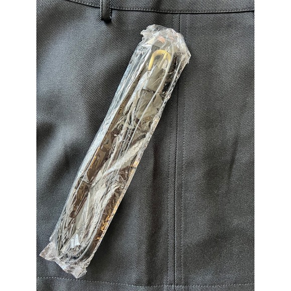 Commense Essential Black‎ Mini Skirt with Belt Office Work A-Line Skater Skirt - Picture 4 of 6